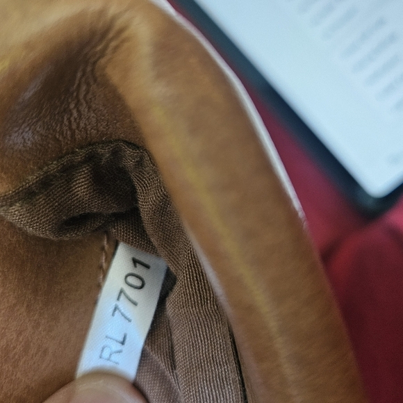 Vintage Relic By Fossil Light Brown Woven Leather Purse. - Picture 8 of 10